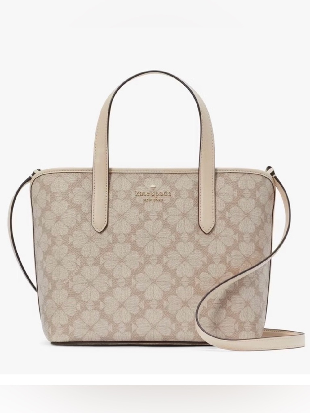 KATE SPADE Signature Spade Flower Mini Tote Dark Beige Multi KH425